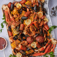 Seafood Boil made with  seafood boil bomb by Birria Queen