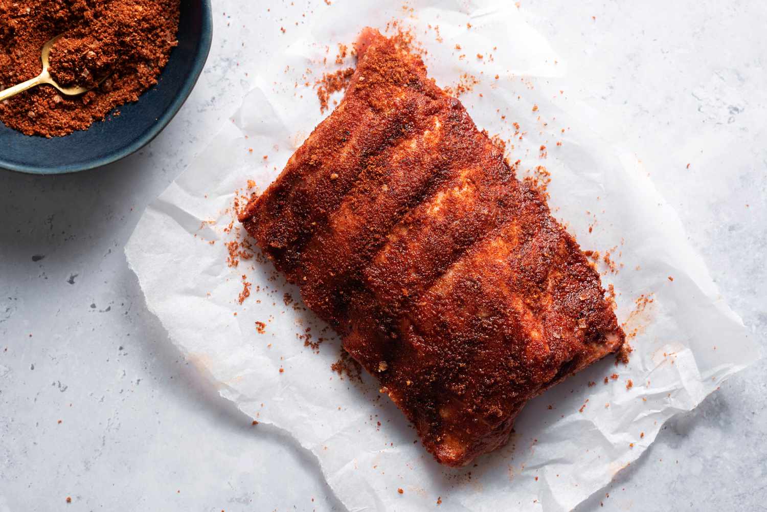 Slab of Ribs spiced with Instant Birria Seasoning by The Birria Queen